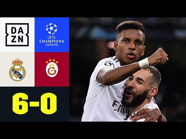 Rodrygo-Dreierpack bei Kantersieg: Real Madrid - Galatasaray 6:0 | UEFA Champions League | DAZN