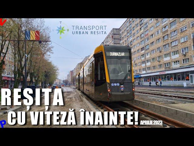 The trams have arrived in Resita | The state of the works after less than 1 year - Field report 2023