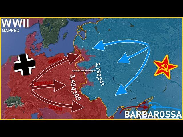 World War II Every Day with Army Sizes using Google Earth