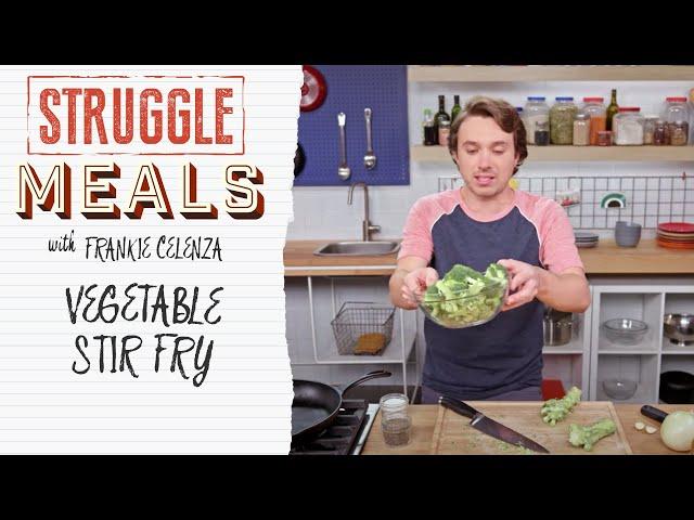 How to Make a Vegetable Stir Fry with Peanut Sauce | Struggle Meals