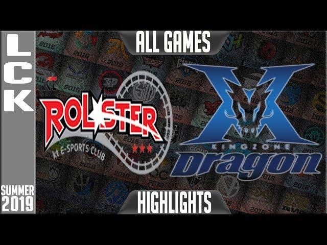 KT vs KZ Highlights ALL GAMES | LCK Summer 2019 Week 5 Day 1 | KT Rolster vs King-Zone DragonX