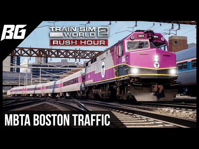 MBTA Boston Traffic F40PH-3C | Train Sim World 2 Rush Hour | FIRST LOOK!