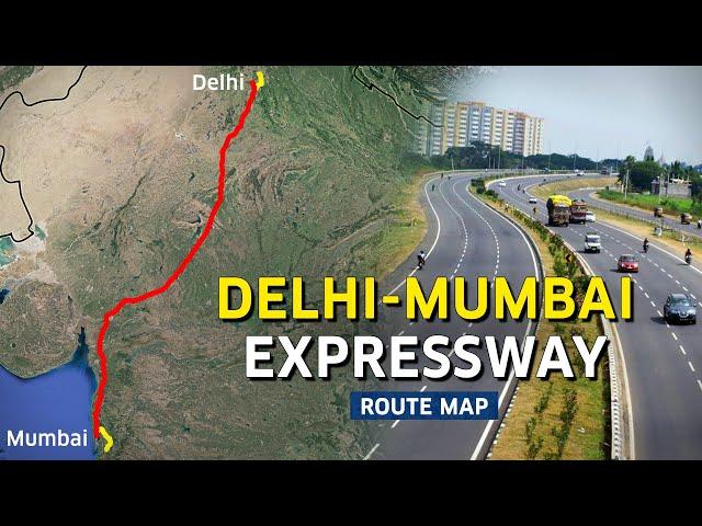 Delhi-Mumbai Expressway Complete Route Map