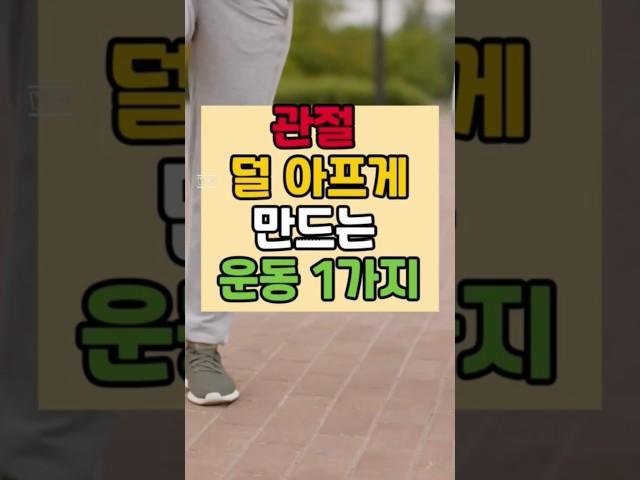 관절 통증을 줄여주는 한 가지 운동법 #건강 #관절운동 #건강정보 #백세레시피