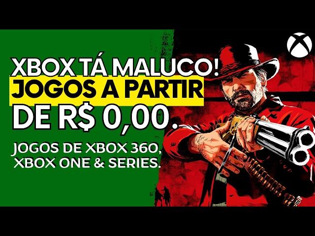 SHOW DE OFERTAS DE JOGOS XBOX 360, XBOX ONE e SERIES a Partir de R$ 0,00 em PROMOÇÃO, Aproveite!