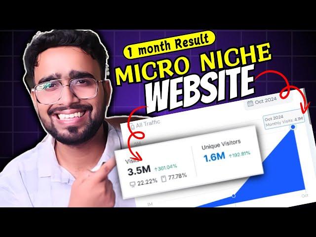 Micro Niche Blogging 2025: 4 Million Traffic in 1 Months #blogging