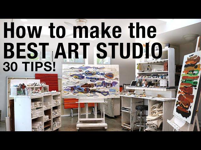 How to make the BEST ART STUDIO +30 tips!