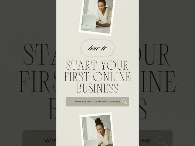 Start Your First Online Business