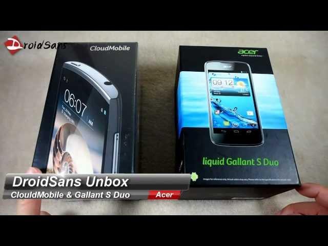 DroidSans Unbox : Acer CloudMobile and Acer Liquid Gallant S Duo