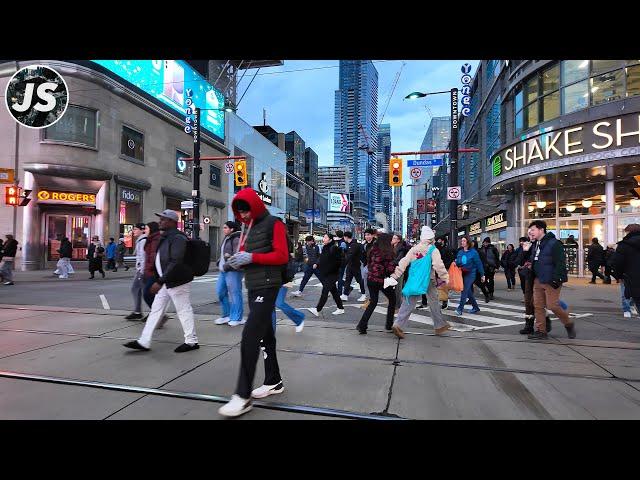 Elm Street to Yonge & Bloor | Downtown Toronto Walk (Dec 2024)