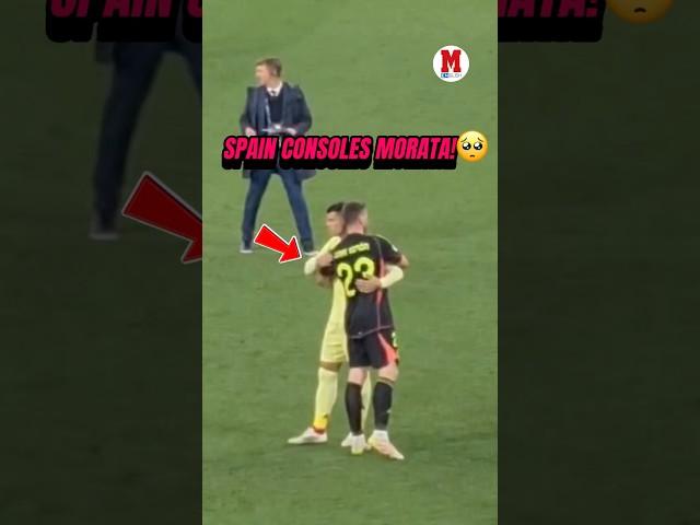 SPAIN CONSOLES MORATA AFTER HIS HEARTBREAKING MISS!#NationsLeagueFinal #Spain #Morata #UEFA