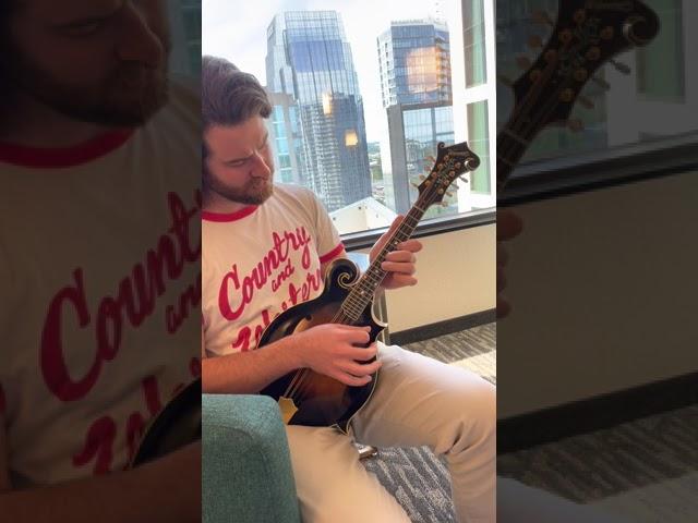 Jarrod Walker, a Wienman mandolin, and the Nashville skyline