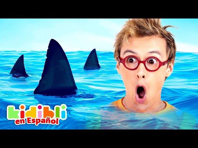 Compilación de Tiburones | Vídeos educativos de animales para niños | Kidibli