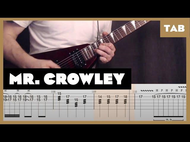 Ozzy Osbourne - Mr. Crowley - Guitar Tab | Lesson | Cover | Tutorial