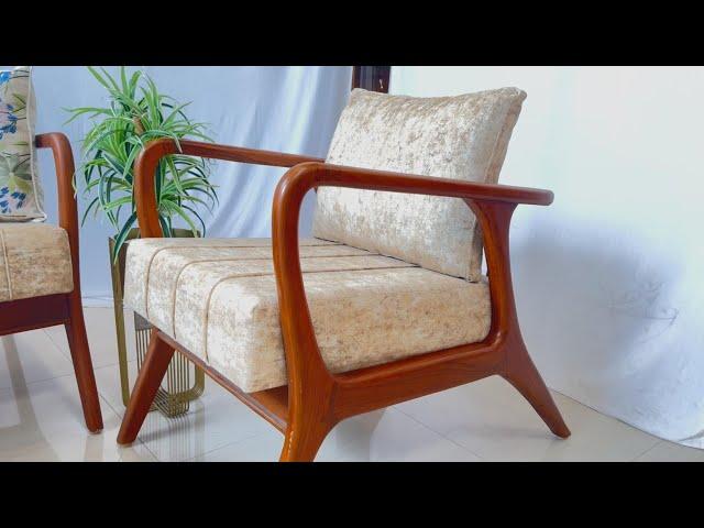 Falcon Teak Wood Wooden Sofa Set | Wooden Sofa Design 2024 | AHD Furniture