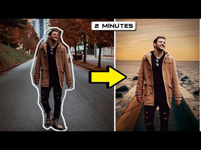 CHANGE BACKGROUND in Photoshop 2020 - Background Change Easy Technique ( Photoshop Tutorial )