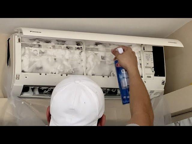 Air Conditioner Cleaning Using Aircon Spray for Coils and Blower / Step by Step / DIY at home