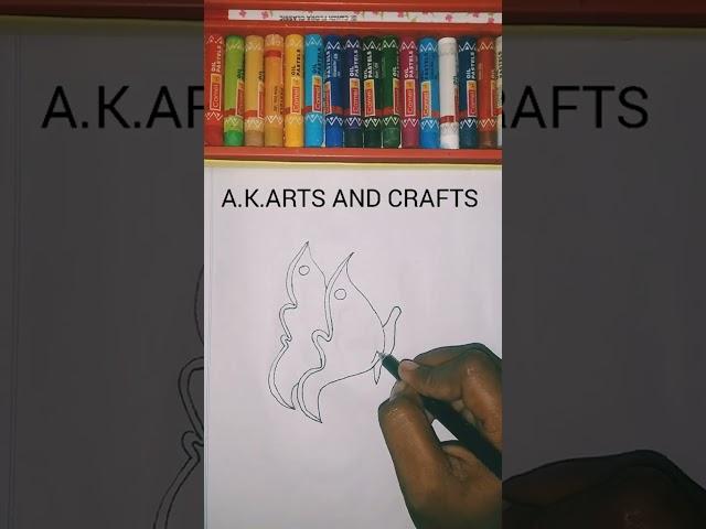 Easy Butterfly Drawing #YouTubeshorts# shorts # butterfly #drawing #a.k.arts and crafts