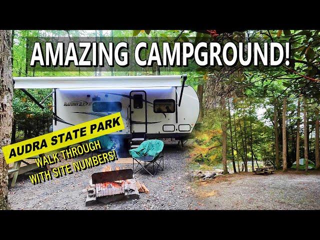 The BEST Campground Right on the River! | Audra State Park, West Virginia