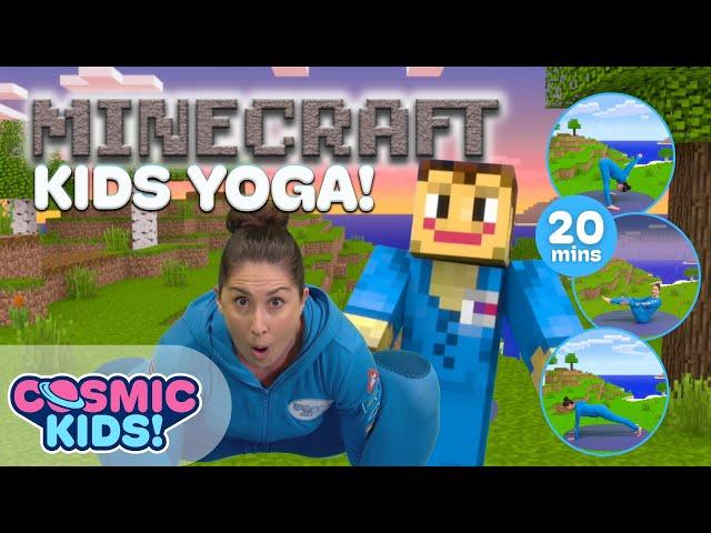 Minecraft | A Cosmic Kids Yoga Adventure!  - Minecraft Videos for Kids