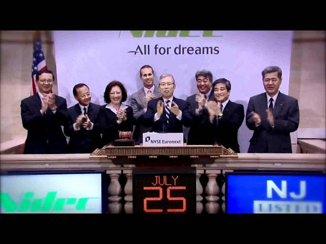 25 July 2011 Nidec Corporation rings the NYSE Closing Bell