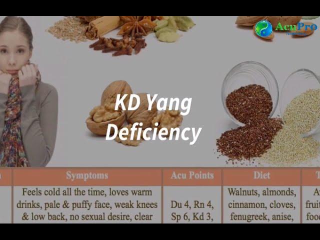 Kd Yang deficiency in TCM