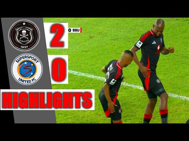 ORLANDO PIRATES VS SUPERSPORT UNITED ‣ ALL GOALS & HIGHLIGHTS ‣ BETWAY PSL 2024/25