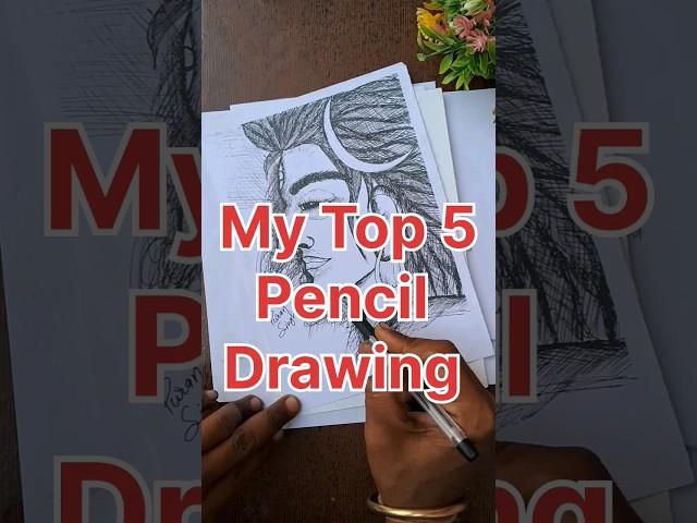 My Top 5 Pencil Drawing ️ #shorts