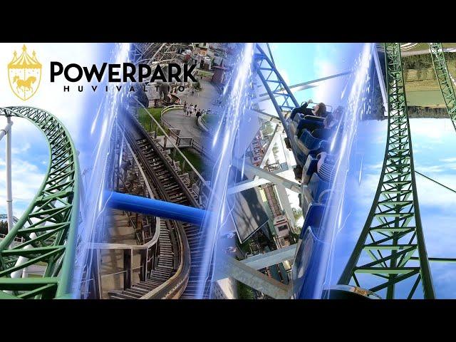 All Roller Coasters at PowerPark | 4K Onride POV