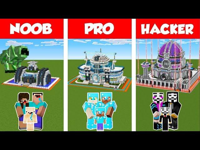 Minecraft NOOB vs PRO vs HACKER: SAFEST FUTURE  FAMILY HOUSE - BUILD CHALLENGE / Animation