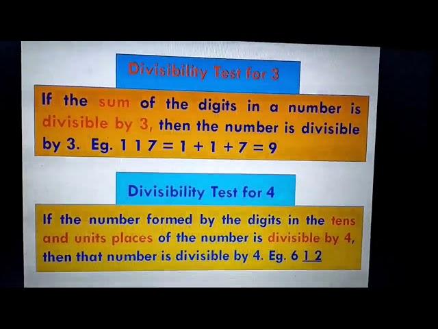 STD. 6 (Maths) Divisibility
