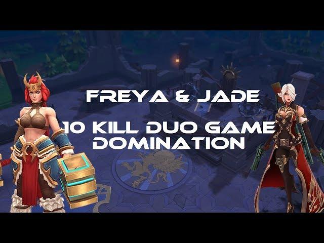 Battlerite Royale | Freya & Jade 10 kill duo game