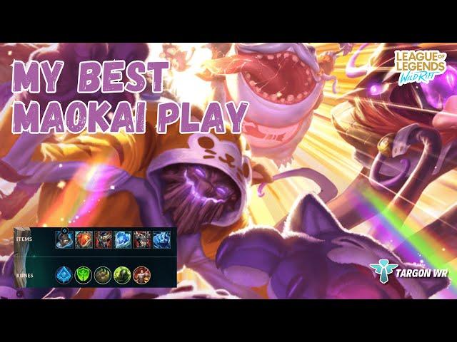 My Best Maokai Support Gameplay Ever ! - TargonWR | Wild Rift