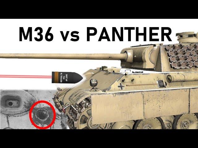 M36 JACKSON vs PANTHER | 90mm T33 APBC Armour Piercing Simulation