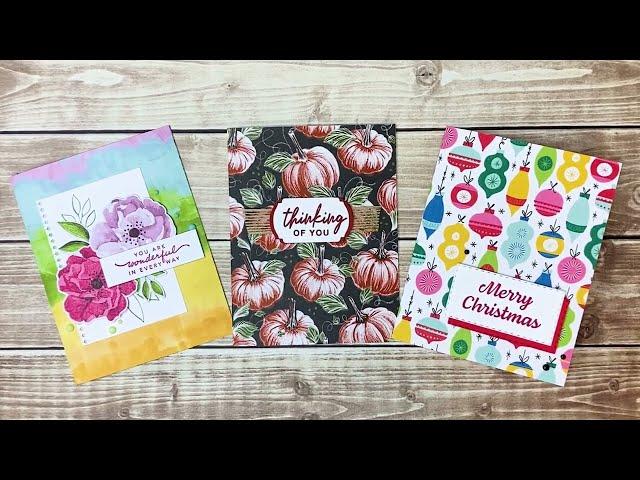 How to Make a Card Base with Patterned Paper