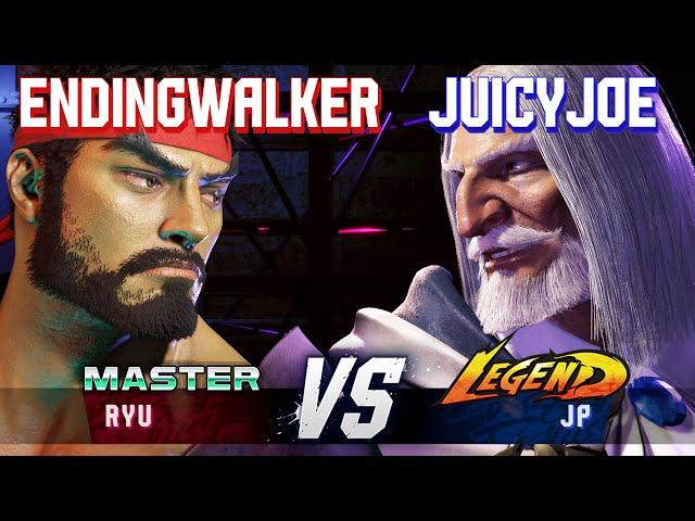 SF6 ▰ ENDINGWALKER (Ryu) vs JUICYJOE (JP) ▰ High Level Gameplay