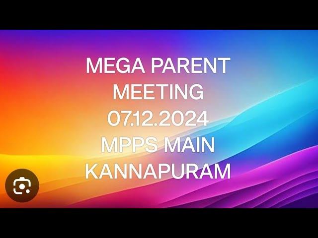 MEGA PARENT MEETING