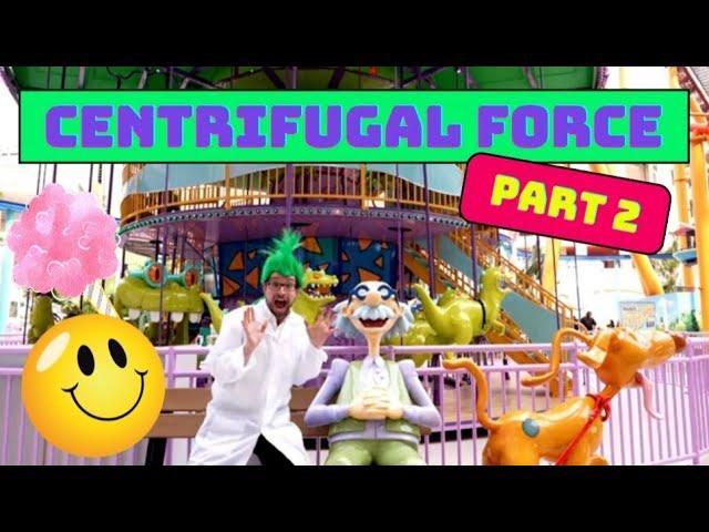 Science Experiments for kids Centrifugal Force with Dr. Shnitzel's Wacky Science part 2