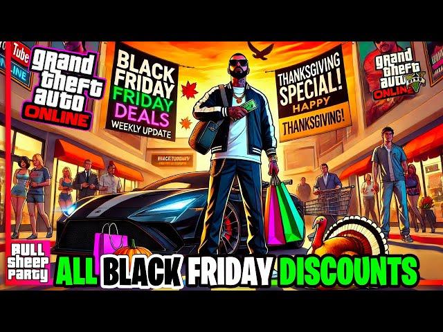 HUGE BLACK FRIDAY SALE IN GTA ONLINE  WEEKLY UPDATE -  Discounts, Bonuses, Free Cars, Rewards & Sale