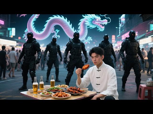 【Full】小夥吃燒烤得罪最強武者，眾人等著看他出醜，怎料他手一拍桌，地抖三抖秒制服，路過的首富看穿他的身份求著賜教！ ！#短劇 #逆襲 #爽劇