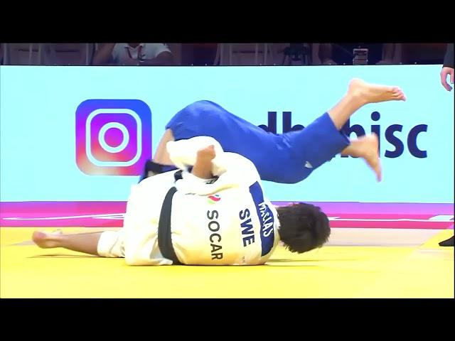 Judo Tommy Macias closed guard sweep / newaza turnover