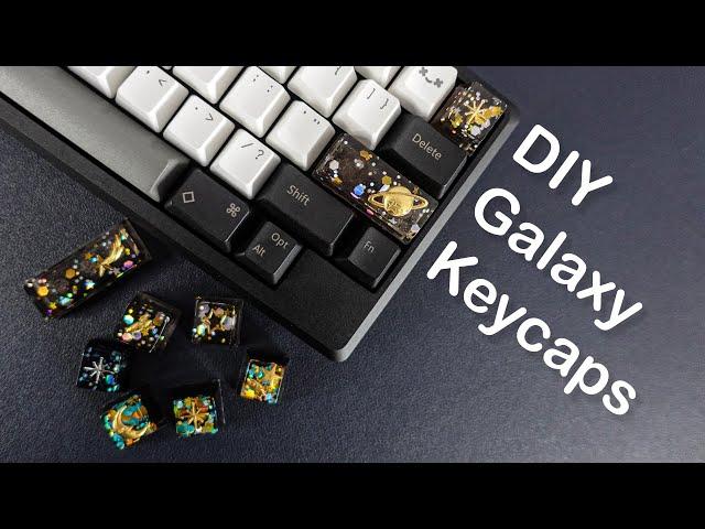 DIY Galaxy Resin Keycaps | Mechanical Keyboards