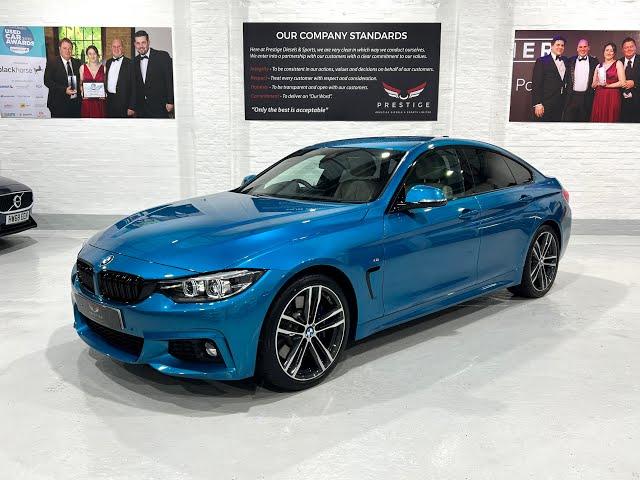 BMW 440i Gran Coupe M Sport Auto Snapper Rocks Blue Adaptive M Sport Suspension…