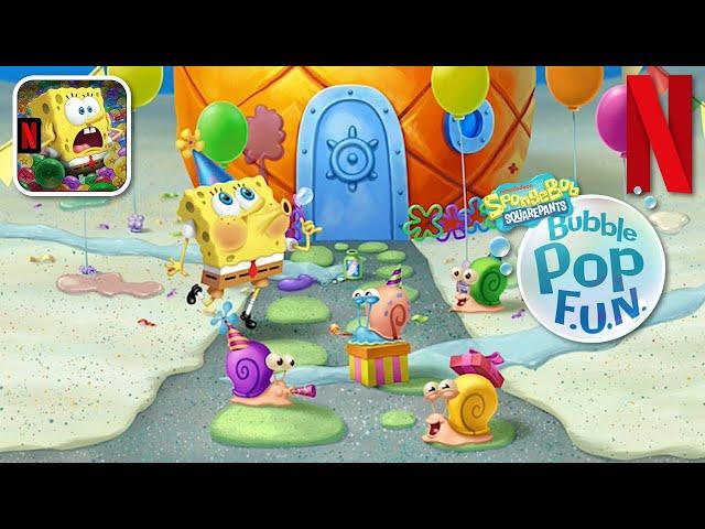 SpongeBob: Bubble Pop NETFLIX - iOS / Android Gameplay