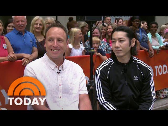 Joey Chestnut, Takeru Kobayashi talk hot dog eating showdown