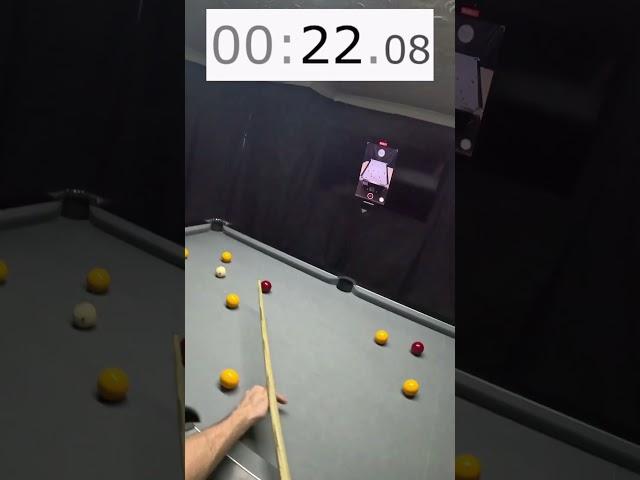 Clearing the table in less than 60 seconds  #pool #englishpool #attacking8ball #skills #billiards