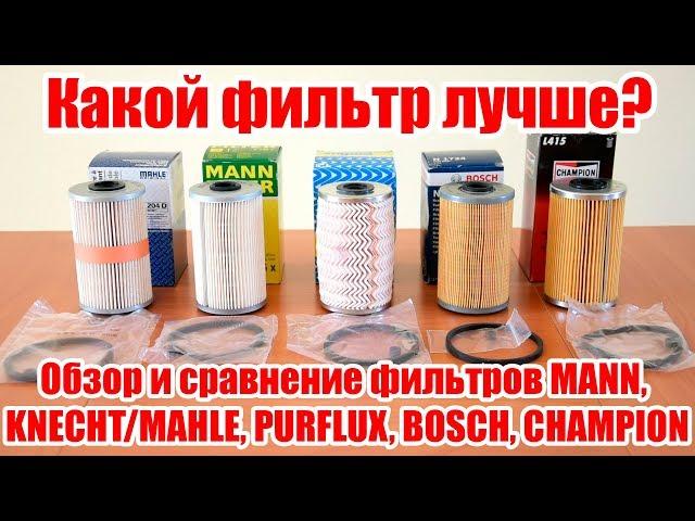 Какой фильтр лучше? Обзор и сравнение фильтров MANN, KNECHT, MAHLE, PURFLUX, BOSCH, CHAMPION