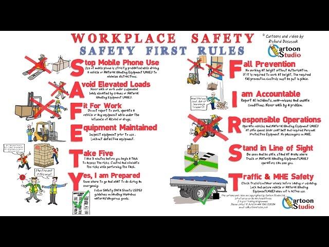 Workplace Safety - whiteboard animation health and safety cartoon