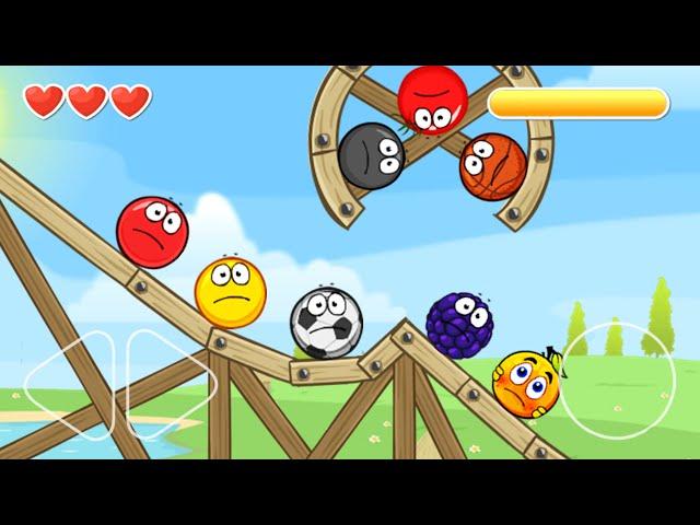 RED BALL 4: RED GOLD TOMATO BLACK BASKETBALL SOCCERBALL BIRBERRY COVER ORANGE SAD BALL PASS LEVEL 11