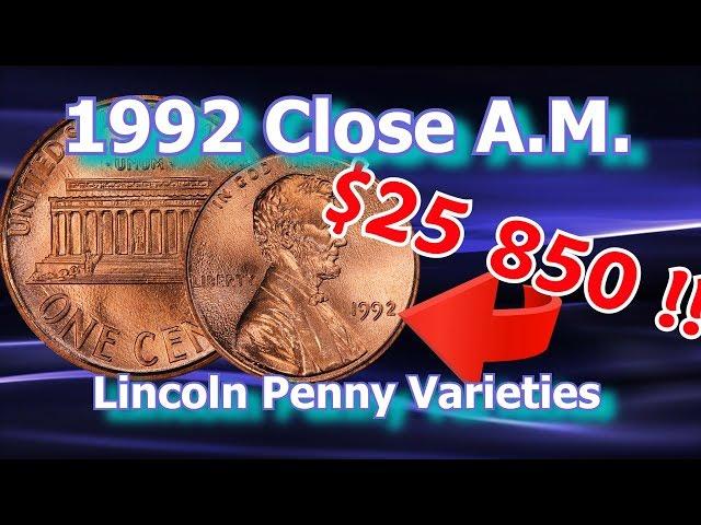 How To Spot a 1992 Close AM Lincoln Penny Worth Money, Wide + Close AM Pennies Explained